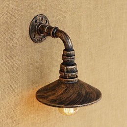 Pintura rústica estilo chalé country retrô para apliques de parede com luz ambiente estilo mini