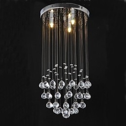 Montagem embutida tradicional clássica em metal cristal cromado