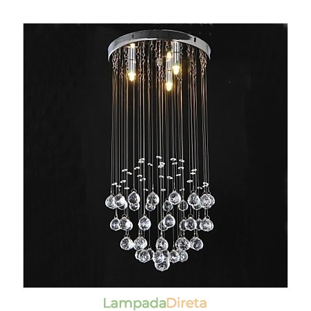 Montagem embutida tradicional clássica em metal cristal cromado Montagem embutida tradicional clássica em metal cristal cromado
