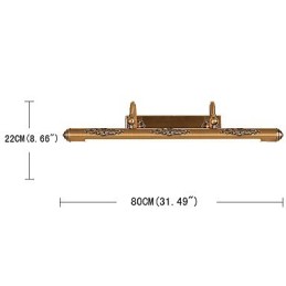 Lâmpada de espelho 80CM 1Tradicional Vintage Antique Latão Característica para