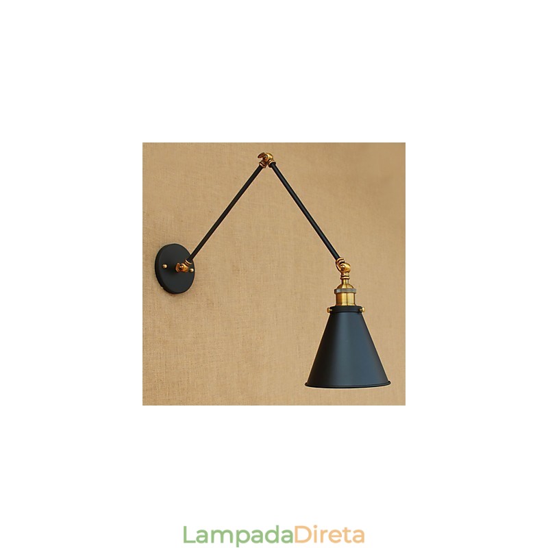 Pintura rústica de chalé country para luzes de braço oscilante com luz ambiente