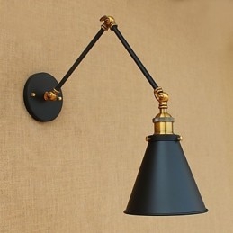 Pintura rústica de chalé country para luzes de braço oscilante com luz ambiente
