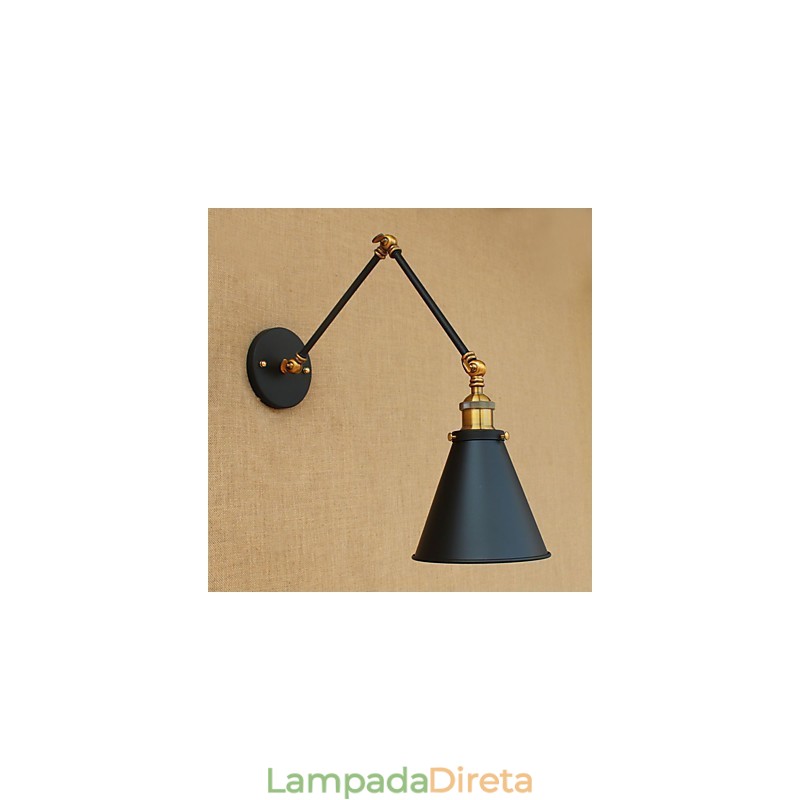 Pintura rústica de chalé country para luzes de braço oscilante com luz ambiente