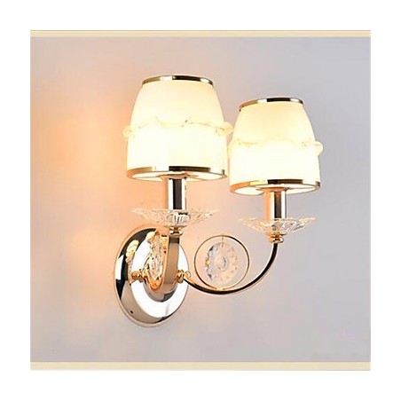 Recurso eletrogalvanizado contemporâneo moderno para braço oscilante de cristal, proteção para os olhos, luz ambiente, luzes de parede, parede Recurso eletrogalvanizado contemporâneo moderno para braço oscilante de cristal, proteção para os olhos, luz ambiente, luzes de parede, parede