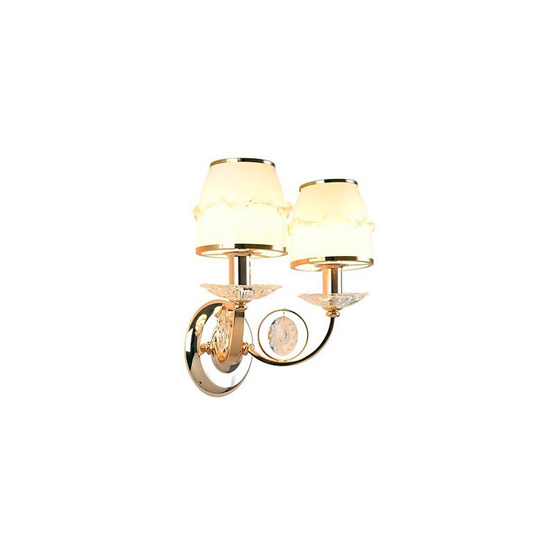 Recurso eletrogalvanizado contemporâneo moderno para braço oscilante de cristal, proteção para os olhos, luz ambiente, luzes de parede, parede