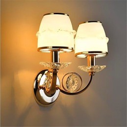 Recurso eletrogalvanizado contemporâneo moderno para braço oscilante de cristal, proteção para os olhos, luz ambiente, luzes de parede, parede