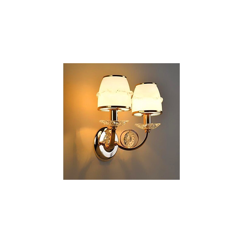 Recurso eletrogalvanizado contemporâneo moderno para braço oscilante de cristal, proteção para os olhos, luz ambiente, luzes de parede, parede