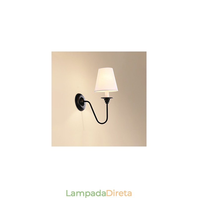Acabamento em óxido preto rústico Lodge, recurso para proteção dos olhos, arandelas de parede com luz ambiente, luminária de parede