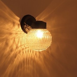 Acabamento em óxido preto contemporâneo moderno para arandelas de parede estilo mini com luz ambiente