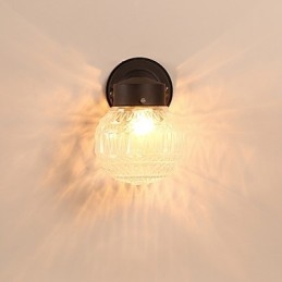 Acabamento em óxido preto contemporâneo moderno para arandelas de parede estilo mini com luz ambiente