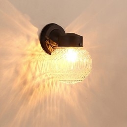 Acabamento em óxido preto contemporâneo moderno para arandelas de parede estilo mini com luz ambiente
