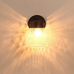 Acabamento em óxido preto contemporâneo moderno para arandelas de parede estilo mini com luz ambiente