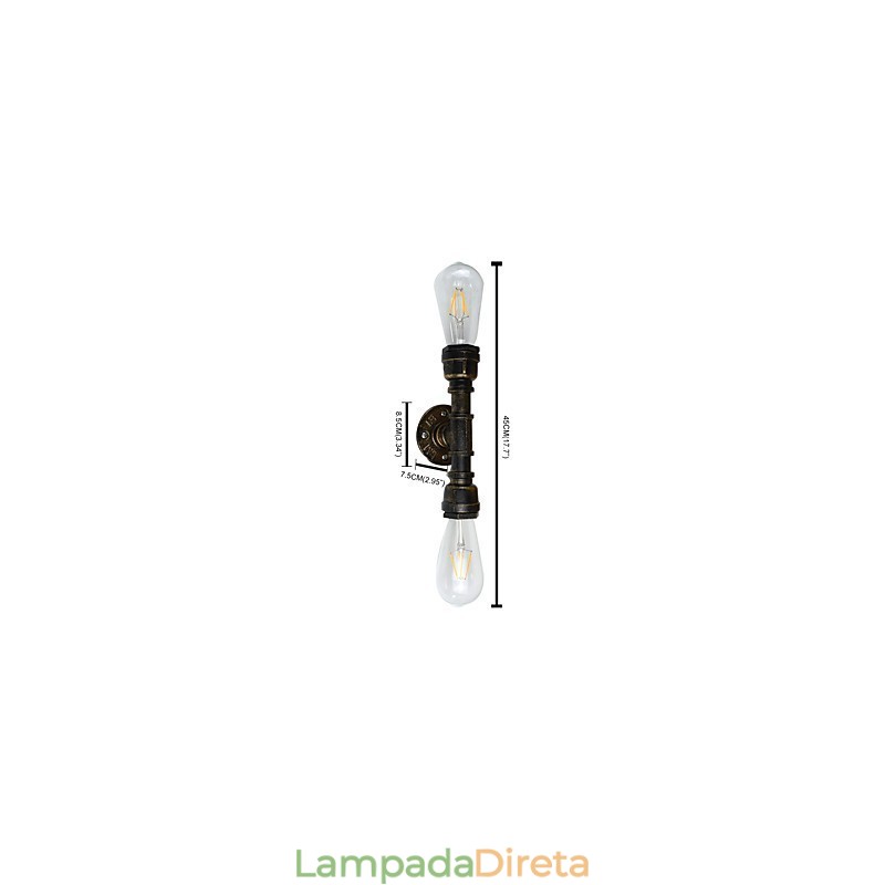 Arandelas de parede rústicas tradicionais clássicas de latão antigo para iluminação ambiente