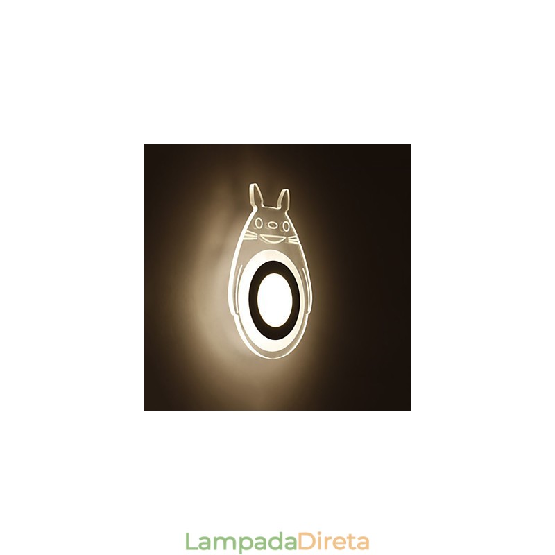 Pintura contemporânea moderna integrada para arandelas de parede com luz ambiente