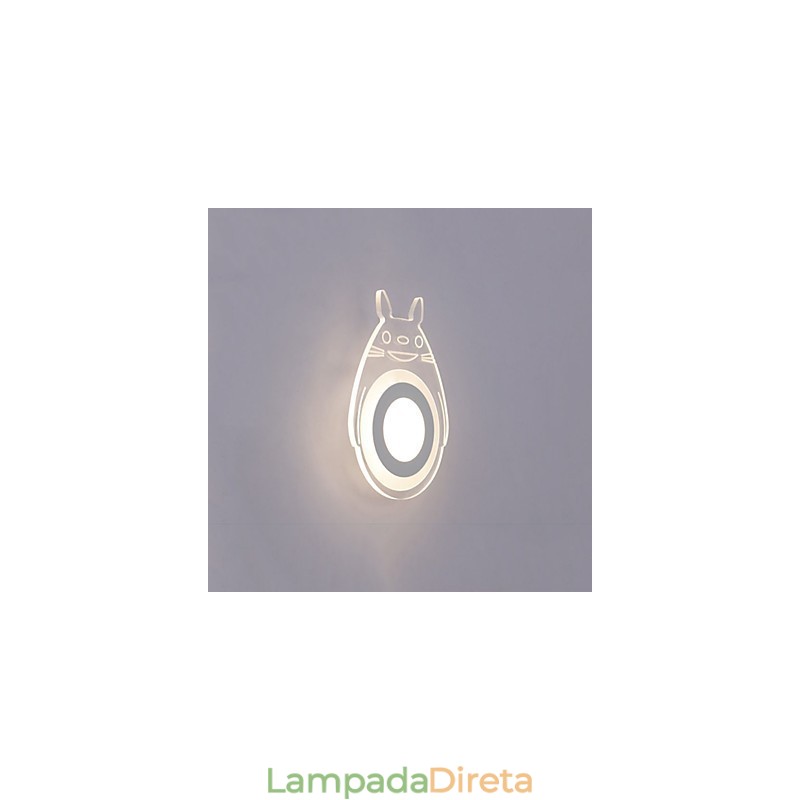 Pintura contemporânea moderna integrada para arandelas de parede com luz ambiente