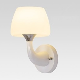Luminária de parede metálica moderna contemporânea embutida e de teto Hugger, luminária de parede com destaque