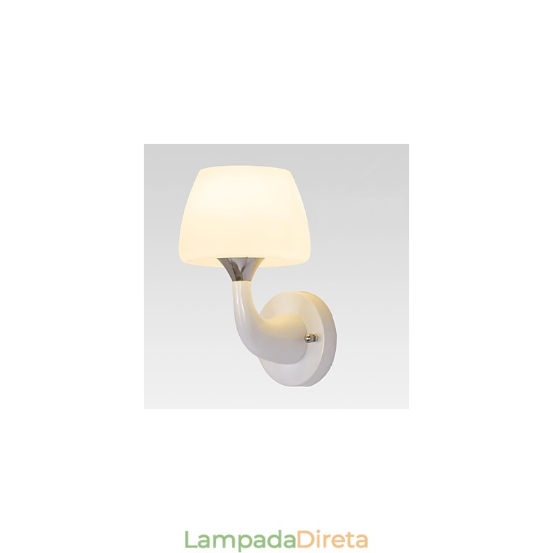 Luminária de parede metálica moderna contemporânea embutida e de teto Hugger, luminária de parede com destaque