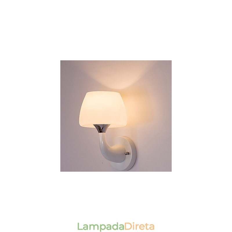 Luminária de parede metálica moderna contemporânea embutida e de teto Hugger, luminária de parede com destaque