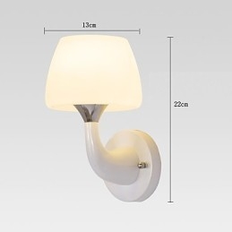 Luminária de parede metálica moderna contemporânea embutida e de teto Hugger, luminária de parede com destaque