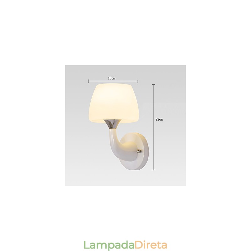 Luminária de parede metálica moderna contemporânea embutida e de teto Hugger, luminária de parede com destaque