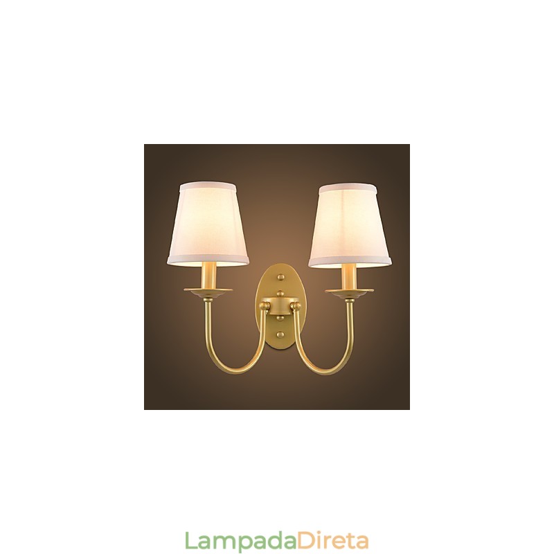 Rústico Lodge Simples Vintage Pintura Característica Luz Ambiente Arandelas de Parede Luz de Parede