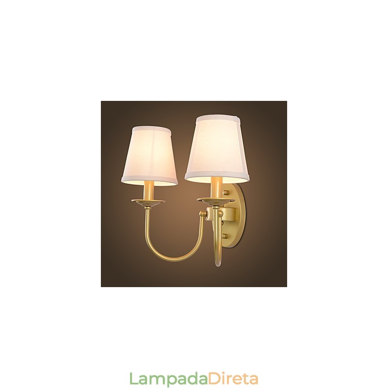 Rústico Lodge Simples Vintage Pintura Característica Luz Ambiente Arandelas de Parede Luz de Parede