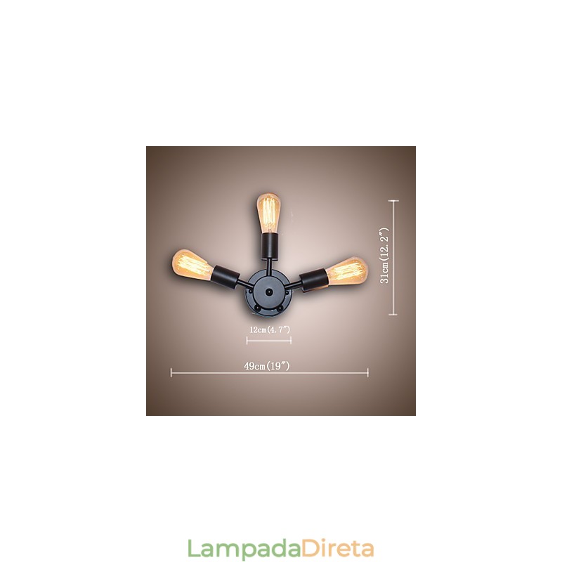 Luminária de parede retrô Varanda Escada Originalidade Personalidade Bar Luminária de parede decorativa Decoração para casa Iluminação