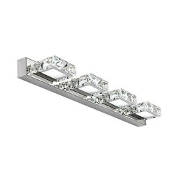 Iluminação para banheiro, espelho de maquiagem de cristal, 4 luzes, iluminação para banheiro e quarto
