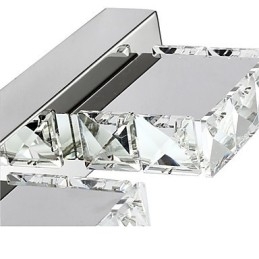 Iluminação para banheiro, espelho de maquiagem de cristal, 4 luzes, iluminação para banheiro e quarto