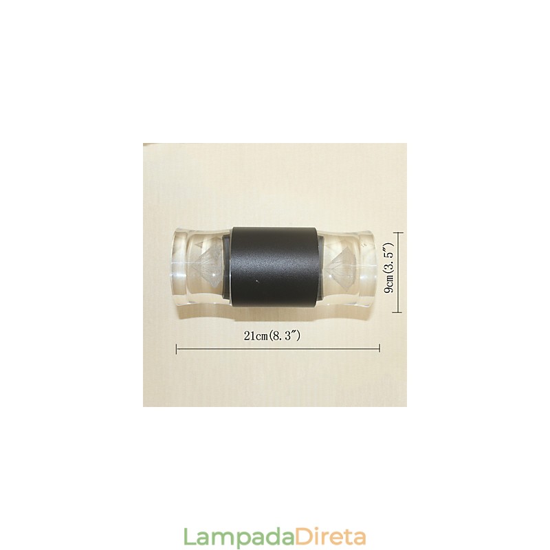 Recurso simples integrado para arandelas de parede com luz ambiente