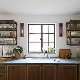 Rústico Lodge Country Retro Vintage Pintura Recurso para Mini Estilo Luz Ambiente Apliques de Parede Luz de Parede