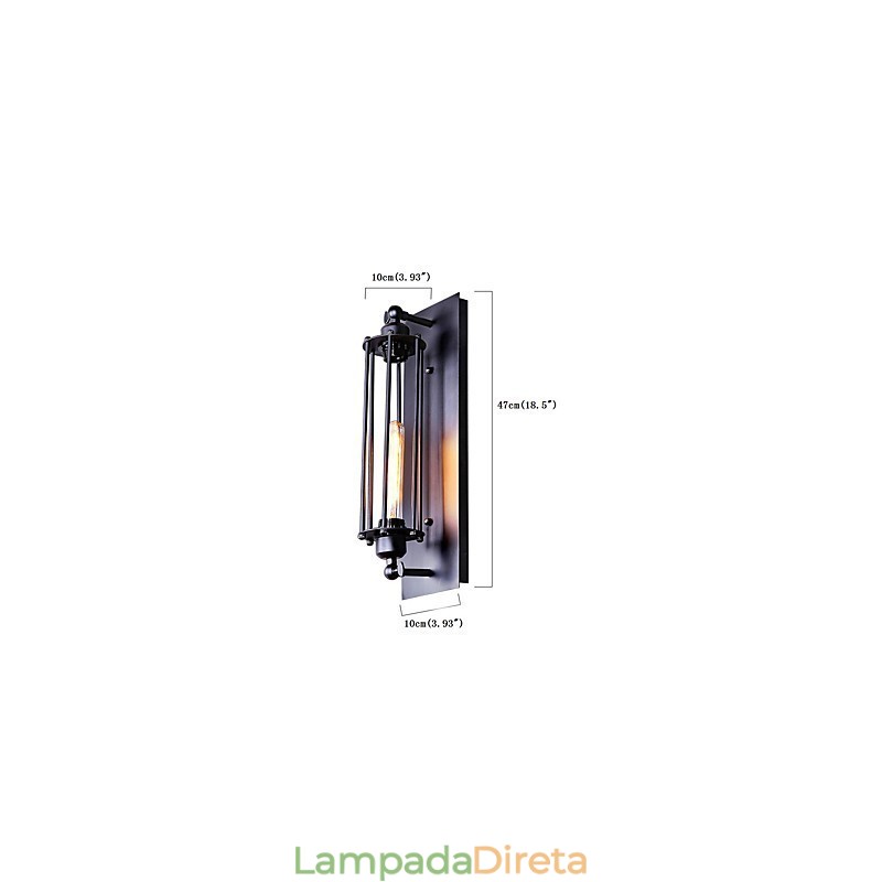 Rústico Lodge Country Retro Vintage Pintura Recurso para Mini Estilo Luz Ambiente Apliques de Parede Luz de Parede