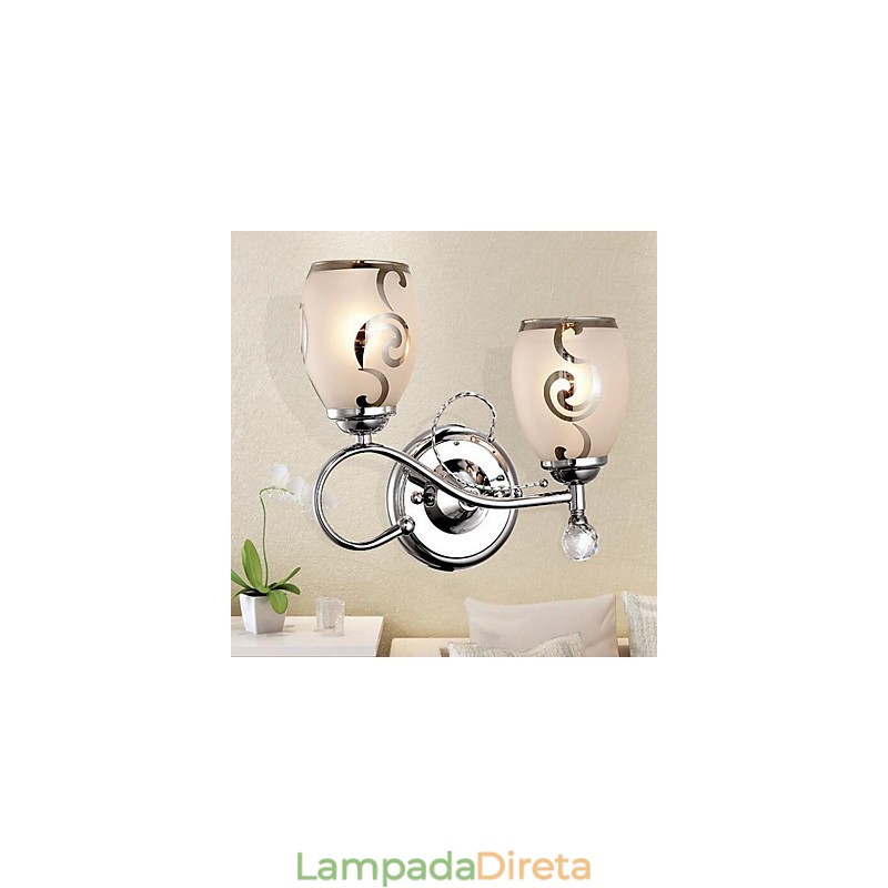 Simples Outro Recurso para Arandelas de Parede de Luz Ambiente de Cristal Luz de Parede
