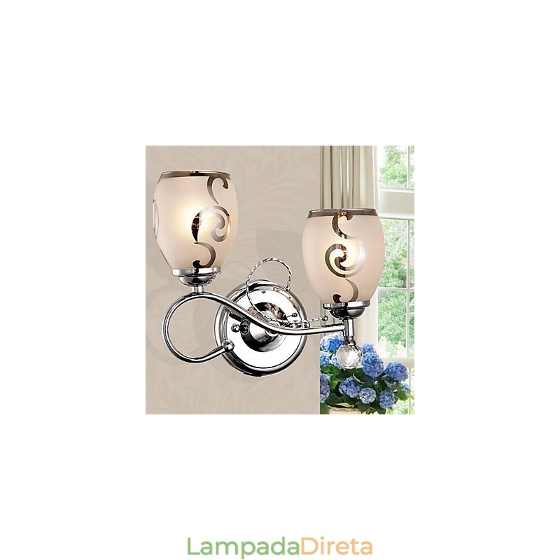 Simples Outro Recurso para Arandelas de Parede de Luz Ambiente de Cristal Luz de Parede