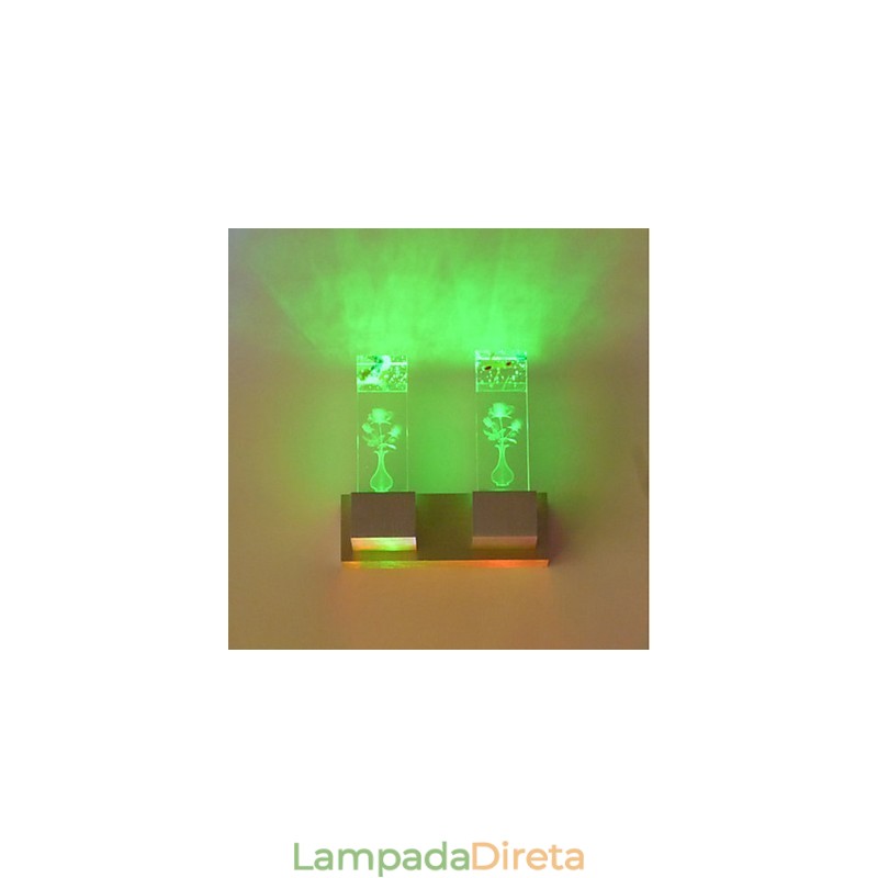 Recurso de novidade multicolorido para arandelas de parede de luz ambiente estilo mini, luminária de parede, luz rosa