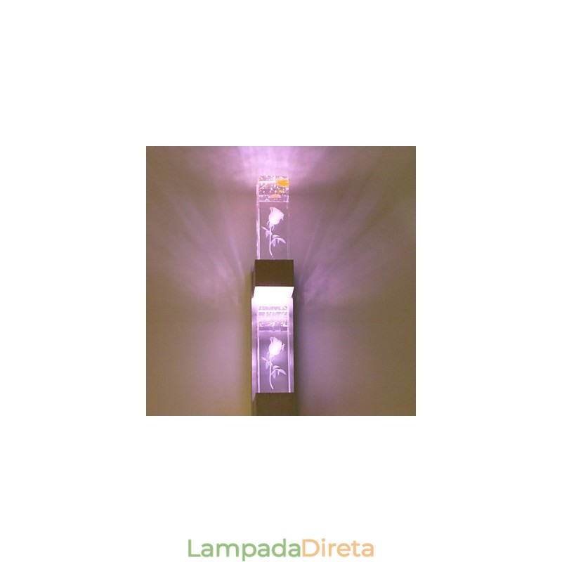 Recurso de novidade multicolorido para arandelas de parede de luz ambiente estilo mini, luminária de parede, luz rosa