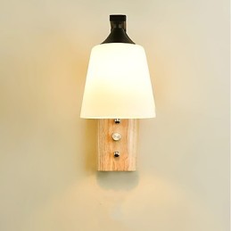 Simples Country Feature para proteção dos olhos Arandelas de parede de luz ambiente Luz de parede Novo chinês moderno minimalista criativo quarto cabeceira