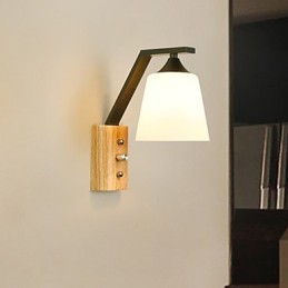 Simples Country Feature para proteção dos olhos Arandelas de parede de luz ambiente Luz de parede Novo chinês moderno minimalista criativo quarto cabeceira