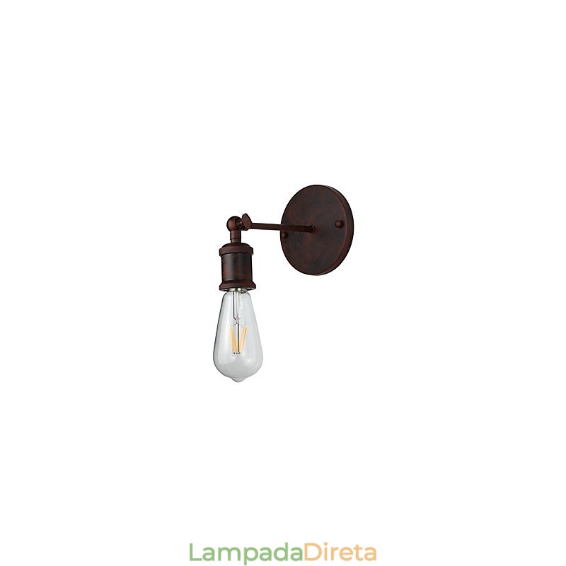 Luminária de parede Arandelas de parede Luminária de parede de ferro Lâmpada de parede sabre de luz preta muda na parede