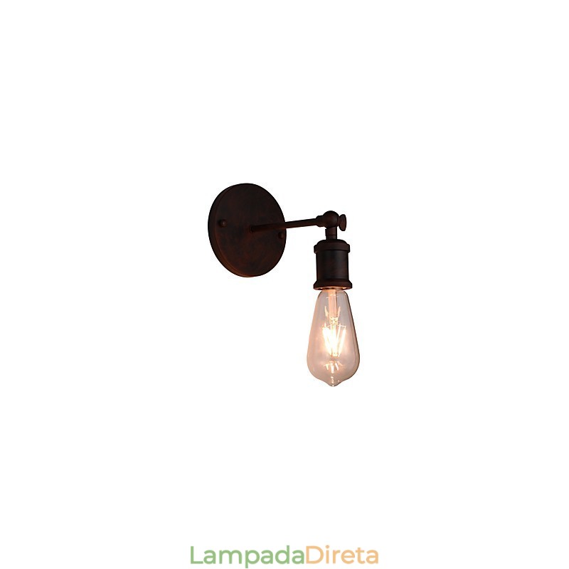 Luminária de parede Arandelas de parede Luminária de parede de ferro Lâmpada de parede sabre de luz preta muda na parede