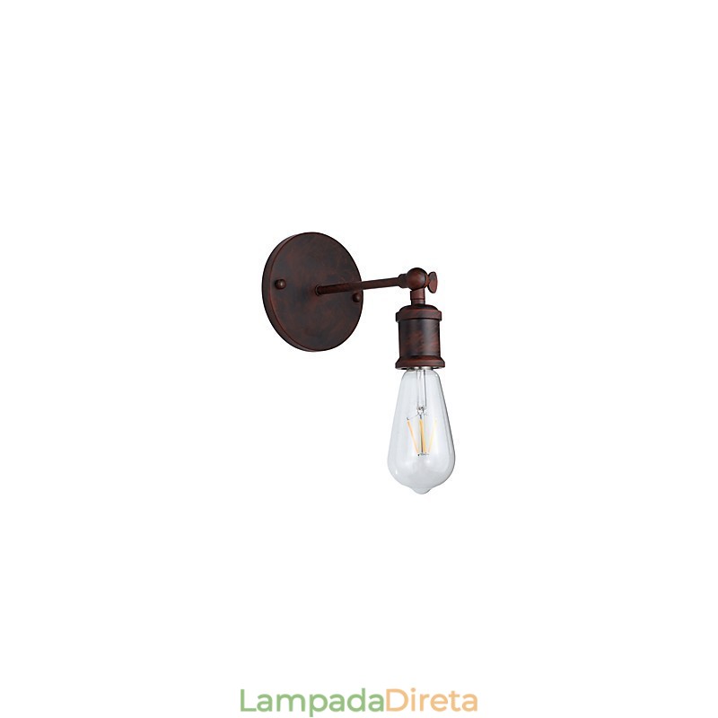Luminária de parede Arandelas de parede Luminária de parede de ferro Lâmpada de parede sabre de luz preta muda na parede