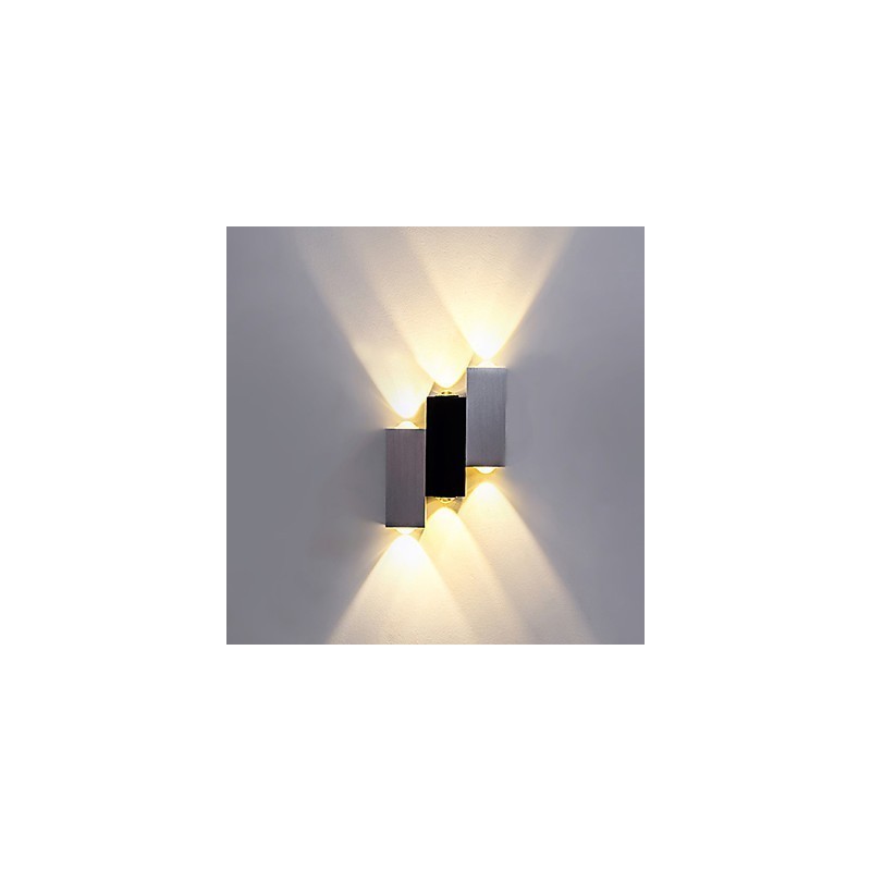 Luminária de parede moderna contemporânea escovada para luz ambiente Luminária de parede embutida