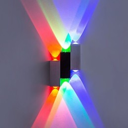 Luminária de parede moderna contemporânea escovada para luz ambiente Luminária de parede embutida