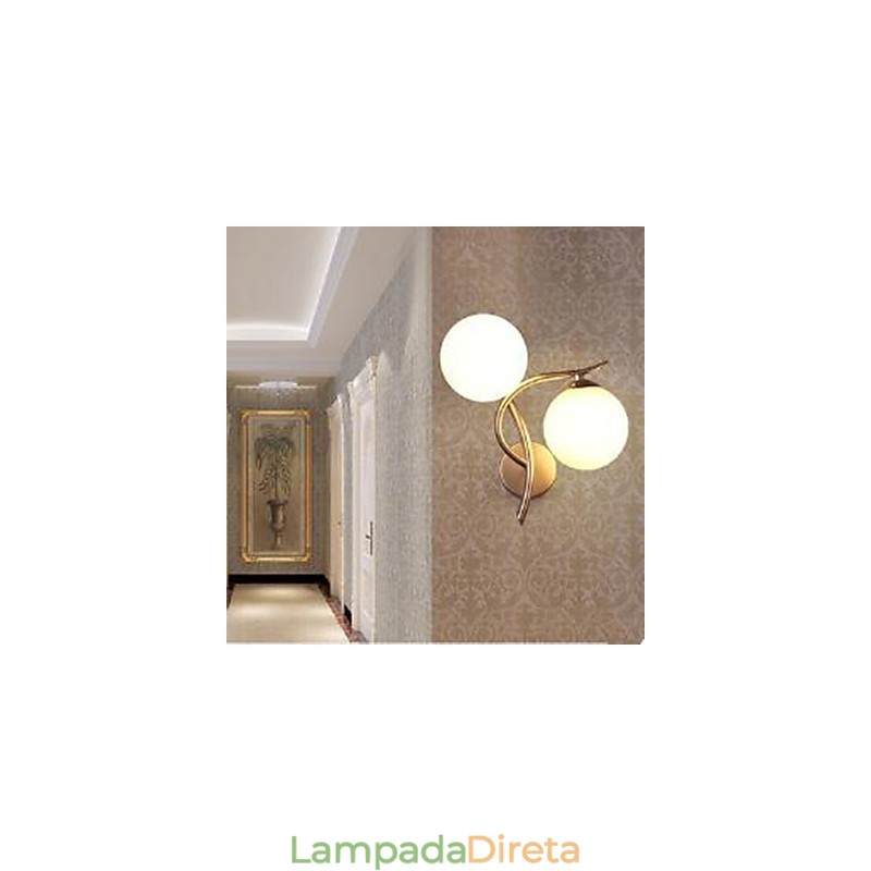 Luminária de parede moderna de moda, arte em ferro, quarto, cama, luminária de parede, sala de jantar, sala de estudo, lâmpada de hall