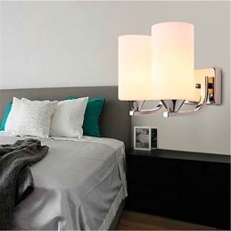 Simples e aconchegante sala de estar quarto corredor corredor varanda luminária de parede dupla