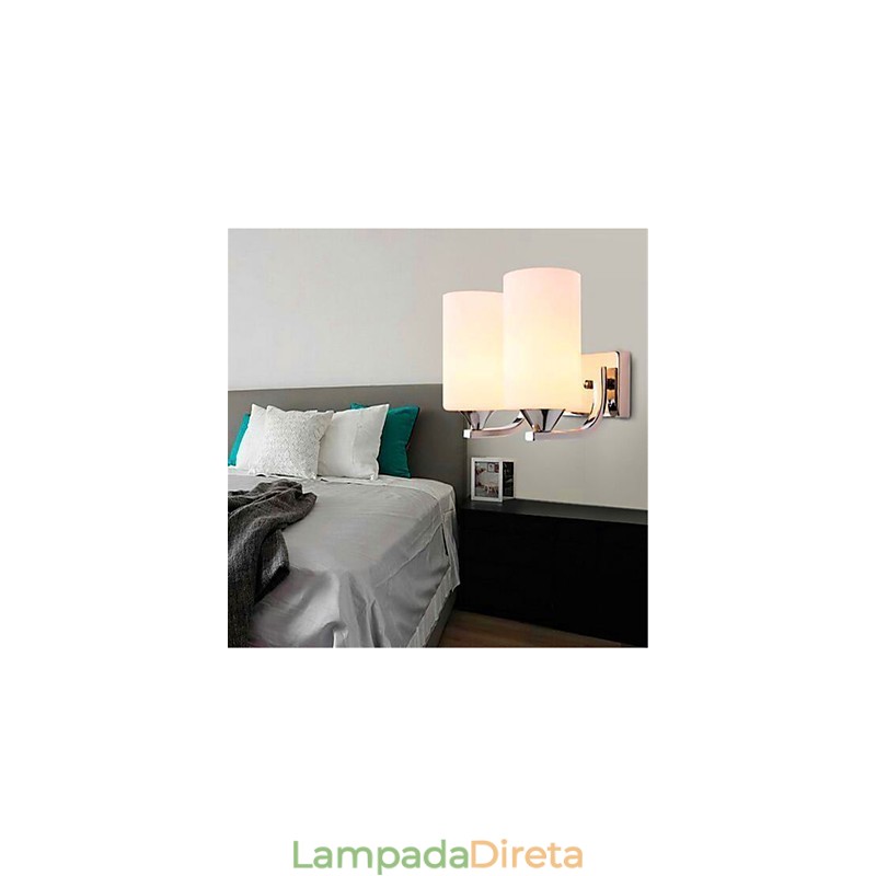 Simples e aconchegante sala de estar quarto corredor corredor varanda luminária de parede dupla