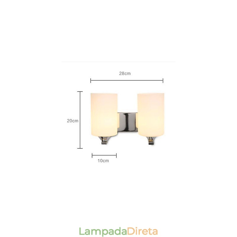 Simples e aconchegante sala de estar quarto corredor corredor varanda luminária de parede dupla