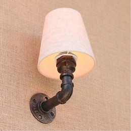 Luminária de parede rústica em latão para iluminação ambiente