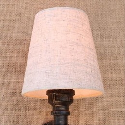 Luminária de parede rústica em latão para iluminação ambiente