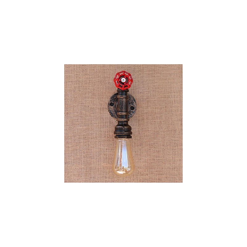 Nostalgia Simple Water Pipe Decorativo Pequeno Luminária de Parede Luz de Parede